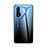 Silikon Schutzhülle Rahmen Tasche Hülle Spiegel Farbverlauf Regenbogen für Huawei Nova 6 5G Blau