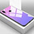 Silikon Schutzhülle Rahmen Tasche Hülle Spiegel Farbverlauf Regenbogen für Huawei Y9 (2019) Violett