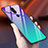 Silikon Schutzhülle Rahmen Tasche Hülle Spiegel Farbverlauf Regenbogen für Nokia 7.1 Plus Cyan