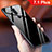 Silikon Schutzhülle Rahmen Tasche Hülle Spiegel Farbverlauf Regenbogen für Nokia 7.1 Plus Schwarz