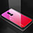 Silikon Schutzhülle Rahmen Tasche Hülle Spiegel Farbverlauf Regenbogen für OnePlus 6 Pink