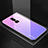 Silikon Schutzhülle Rahmen Tasche Hülle Spiegel Farbverlauf Regenbogen für OnePlus 6 Violett