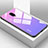 Silikon Schutzhülle Rahmen Tasche Hülle Spiegel Farbverlauf Regenbogen für OnePlus 6T Violett