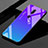 Silikon Schutzhülle Rahmen Tasche Hülle Spiegel Farbverlauf Regenbogen für Oppo A9 Blau