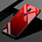 Silikon Schutzhülle Rahmen Tasche Hülle Spiegel Farbverlauf Regenbogen für Oppo A9 Rot