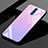 Silikon Schutzhülle Rahmen Tasche Hülle Spiegel Farbverlauf Regenbogen für Oppo Realme X Rosa