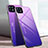 Silikon Schutzhülle Rahmen Tasche Hülle Spiegel Farbverlauf Regenbogen für Oppo Reno4 SE 5G Violett