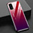 Silikon Schutzhülle Rahmen Tasche Hülle Spiegel Farbverlauf Regenbogen für Realme X7 5G Fuchsie