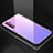 Silikon Schutzhülle Rahmen Tasche Hülle Spiegel Farbverlauf Regenbogen für Realme XT Violett