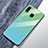 Silikon Schutzhülle Rahmen Tasche Hülle Spiegel Farbverlauf Regenbogen für Samsung Galaxy A40 Cyan