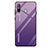 Silikon Schutzhülle Rahmen Tasche Hülle Spiegel Farbverlauf Regenbogen für Samsung Galaxy A8s SM-G8870 Violett