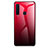 Silikon Schutzhülle Rahmen Tasche Hülle Spiegel Farbverlauf Regenbogen für Samsung Galaxy A9s Rot