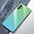 Silikon Schutzhülle Rahmen Tasche Hülle Spiegel Farbverlauf Regenbogen für Samsung Galaxy Note 10 Plus 5G Cyan