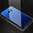 Silikon Schutzhülle Rahmen Tasche Hülle Spiegel Farbverlauf Regenbogen für Samsung Galaxy S7 Edge G935F Blau