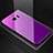 Silikon Schutzhülle Rahmen Tasche Hülle Spiegel Farbverlauf Regenbogen für Samsung Galaxy S7 Edge G935F Violett