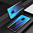 Silikon Schutzhülle Rahmen Tasche Hülle Spiegel Farbverlauf Regenbogen für Samsung Galaxy S9 Blau