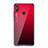 Silikon Schutzhülle Rahmen Tasche Hülle Spiegel Farbverlauf Regenbogen für Xiaomi Mi 8 SE Rot
