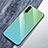Silikon Schutzhülle Rahmen Tasche Hülle Spiegel Farbverlauf Regenbogen für Xiaomi Mi A3 Cyan