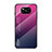 Silikon Schutzhülle Rahmen Tasche Hülle Spiegel Farbverlauf Regenbogen für Xiaomi Poco X3 Pink