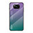 Silikon Schutzhülle Rahmen Tasche Hülle Spiegel Farbverlauf Regenbogen für Xiaomi Poco X3 Violett