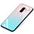 Silikon Schutzhülle Rahmen Tasche Hülle Spiegel Farbverlauf Regenbogen für Xiaomi Pocophone F1 Hellblau