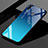 Silikon Schutzhülle Rahmen Tasche Hülle Spiegel Farbverlauf Regenbogen für Xiaomi Redmi 7 Hellblau