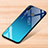 Silikon Schutzhülle Rahmen Tasche Hülle Spiegel Farbverlauf Regenbogen für Xiaomi Redmi Note 7 Blau