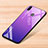 Silikon Schutzhülle Rahmen Tasche Hülle Spiegel Farbverlauf Regenbogen für Xiaomi Redmi Note 7 Pro Violett