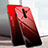 Silikon Schutzhülle Rahmen Tasche Hülle Spiegel Farbverlauf Regenbogen für Xiaomi Redmi Note 8 Pro Rot