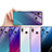 Silikon Schutzhülle Rahmen Tasche Hülle Spiegel Farbverlauf Regenbogen G01 für Huawei Honor Play
