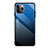 Silikon Schutzhülle Rahmen Tasche Hülle Spiegel Farbverlauf Regenbogen H01 für Apple iPhone 11 Pro Blau