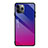Silikon Schutzhülle Rahmen Tasche Hülle Spiegel Farbverlauf Regenbogen H01 für Apple iPhone 11 Pro Pink