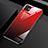 Silikon Schutzhülle Rahmen Tasche Hülle Spiegel Farbverlauf Regenbogen H01 für Apple iPhone 11 Rot