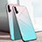 Silikon Schutzhülle Rahmen Tasche Hülle Spiegel Farbverlauf Regenbogen H01 für Huawei Honor 20 Pro Hellblau