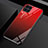 Silikon Schutzhülle Rahmen Tasche Hülle Spiegel Farbverlauf Regenbogen H01 für Huawei Nova 6 SE Rot