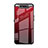 Silikon Schutzhülle Rahmen Tasche Hülle Spiegel Farbverlauf Regenbogen H01 für Samsung Galaxy A80 Rot