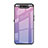Silikon Schutzhülle Rahmen Tasche Hülle Spiegel Farbverlauf Regenbogen H01 für Samsung Galaxy A90 4G Violett