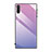 Silikon Schutzhülle Rahmen Tasche Hülle Spiegel Farbverlauf Regenbogen H01 für Samsung Galaxy Note 10 5G Violett