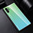 Silikon Schutzhülle Rahmen Tasche Hülle Spiegel Farbverlauf Regenbogen H01 für Samsung Galaxy Note 10 Plus Grün