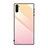 Silikon Schutzhülle Rahmen Tasche Hülle Spiegel Farbverlauf Regenbogen H01 für Samsung Galaxy Note 10 Rosa