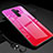 Silikon Schutzhülle Rahmen Tasche Hülle Spiegel Farbverlauf Regenbogen H01 für Xiaomi Redmi Note 8 Pro Pink