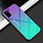 Silikon Schutzhülle Rahmen Tasche Hülle Spiegel Farbverlauf Regenbogen H02 für Huawei Honor V30 Pro 5G Grün