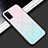 Silikon Schutzhülle Rahmen Tasche Hülle Spiegel Farbverlauf Regenbogen H02 für Huawei Honor V30 Pro 5G Rosa