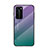Silikon Schutzhülle Rahmen Tasche Hülle Spiegel Farbverlauf Regenbogen H02 für Huawei P40 Pro