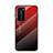Silikon Schutzhülle Rahmen Tasche Hülle Spiegel Farbverlauf Regenbogen H02 für Huawei P40 Pro Rot