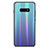 Silikon Schutzhülle Rahmen Tasche Hülle Spiegel Farbverlauf Regenbogen H04 für Samsung Galaxy S10e Cyan