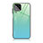 Silikon Schutzhülle Rahmen Tasche Hülle Spiegel Farbverlauf Regenbogen JD1 für Samsung Galaxy M53 5G Cyan