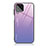 Silikon Schutzhülle Rahmen Tasche Hülle Spiegel Farbverlauf Regenbogen JD1 für Samsung Galaxy M53 5G Helles Lila