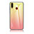 Silikon Schutzhülle Rahmen Tasche Hülle Spiegel Farbverlauf Regenbogen LS1 für Samsung Galaxy A20s Gelb