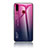Silikon Schutzhülle Rahmen Tasche Hülle Spiegel Farbverlauf Regenbogen LS1 für Samsung Galaxy A20s Pink